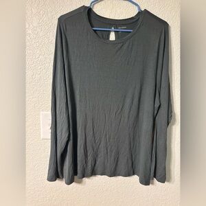 New with tags Nordstrom halogen gray stretch long sleeves top